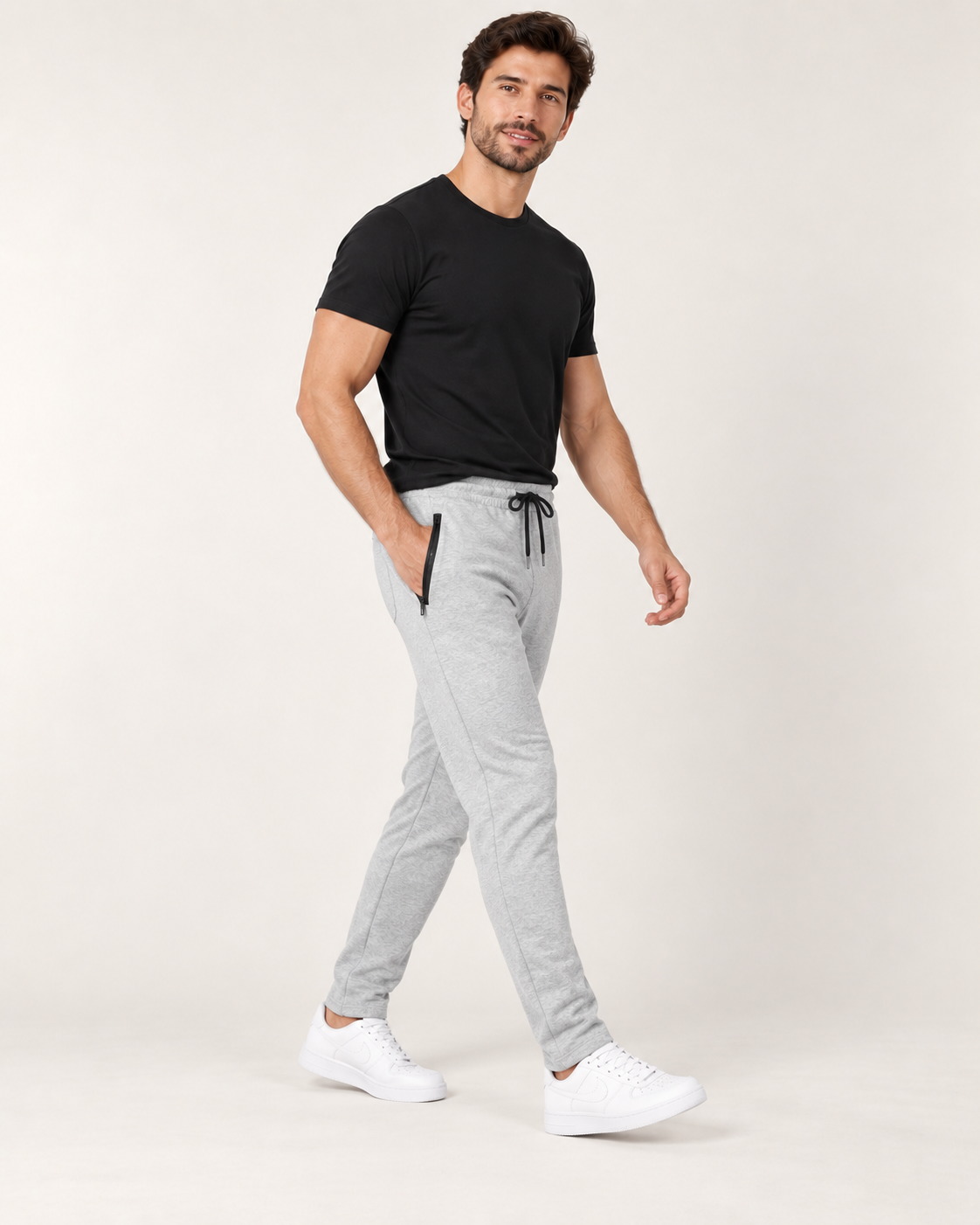 frost gray P004 sweatpants side view
