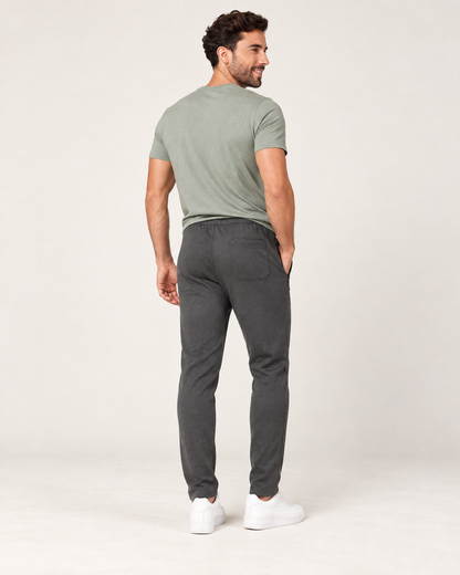 graphite gray P004 sweatpants back view