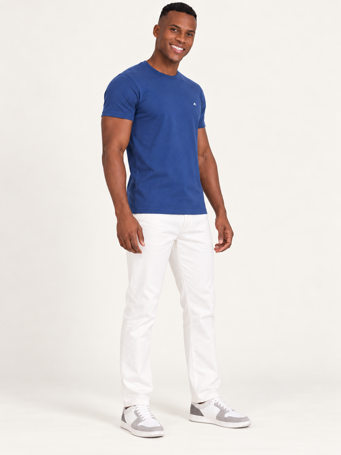 Go Relax P051 Indigo Blue T-Shirt – angled view