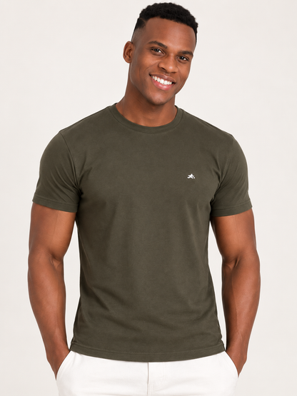 Go Relax P051 Olive Green T-Shirt – detail view