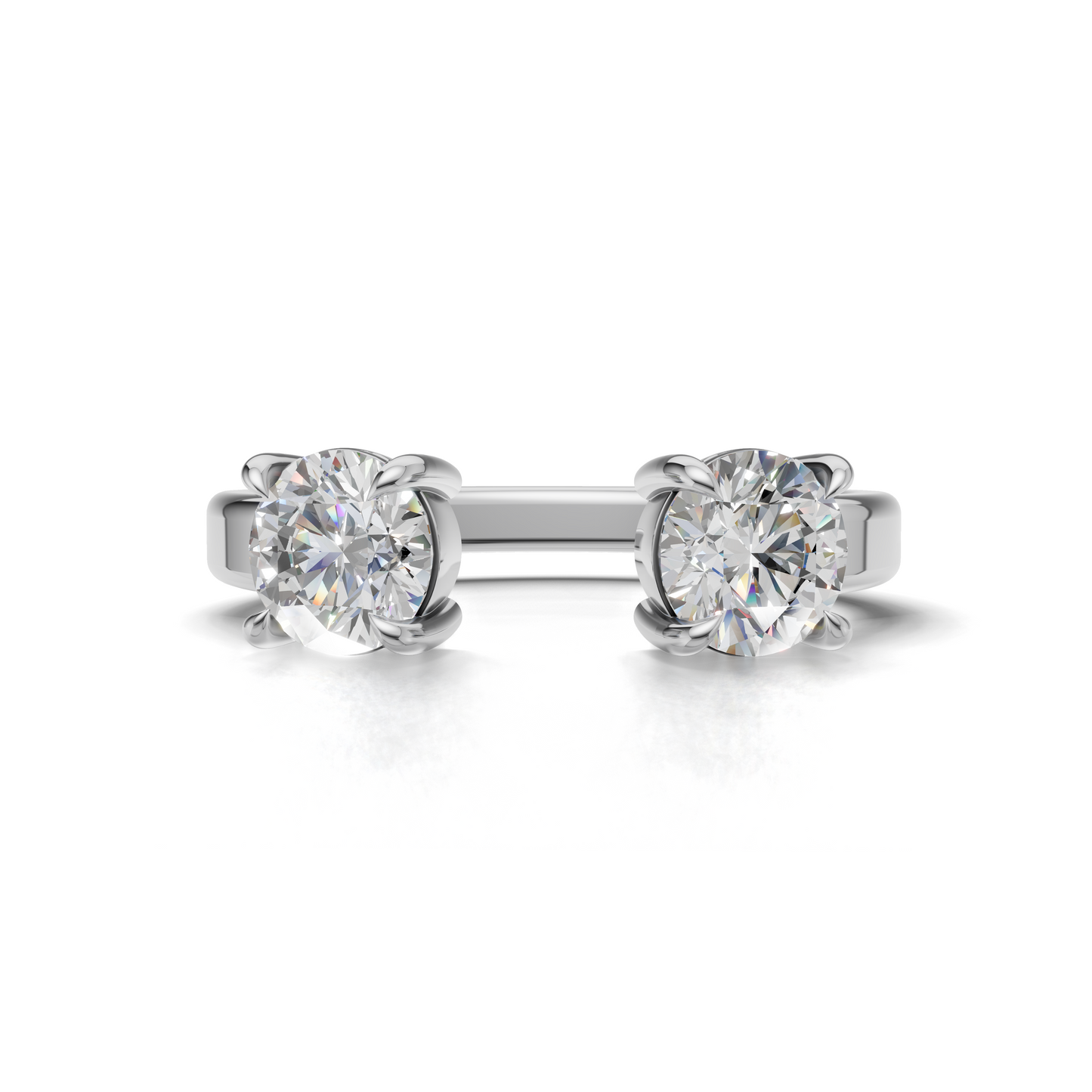 Round Cut Diamond Enhancer Ring