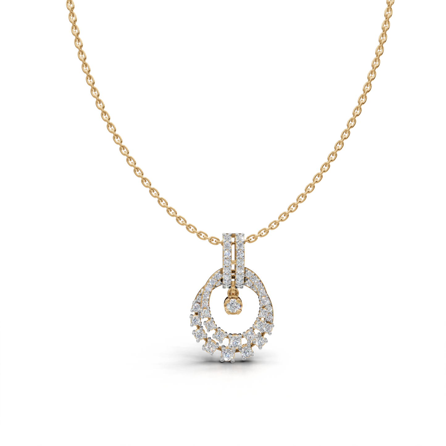 Diamond-encrusted Pendant - LWPD-0327