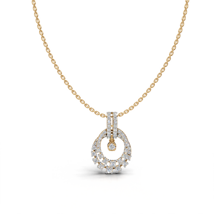 Diamond-encrusted Pendant - LWPD-0327
