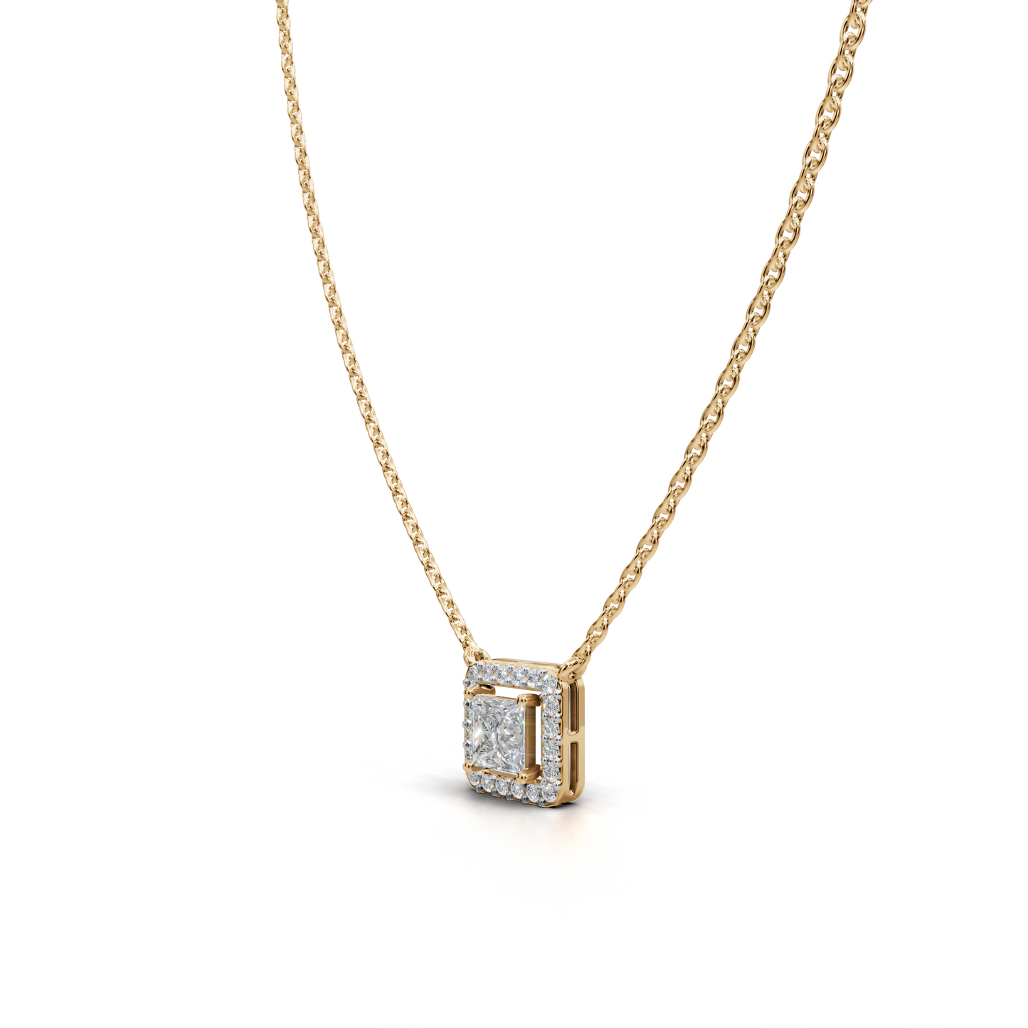 Diamond Halo Pendant - LWPD-0319