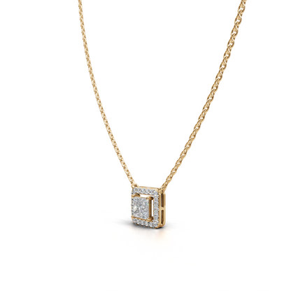 Diamond Halo Pendant - LWPD-0319
