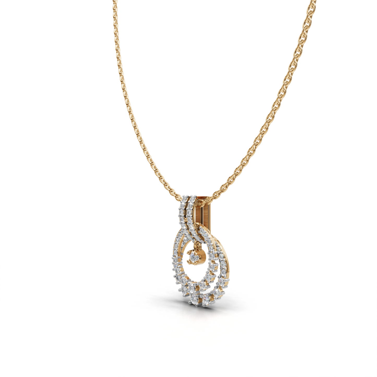 Diamond-encrusted Pendant - LWPD-0327
