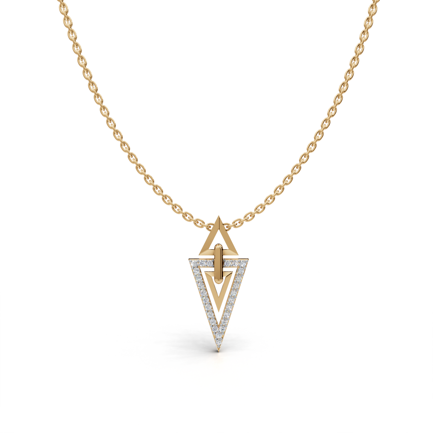 Geometric Triangle Pendant  LWPD-0329
