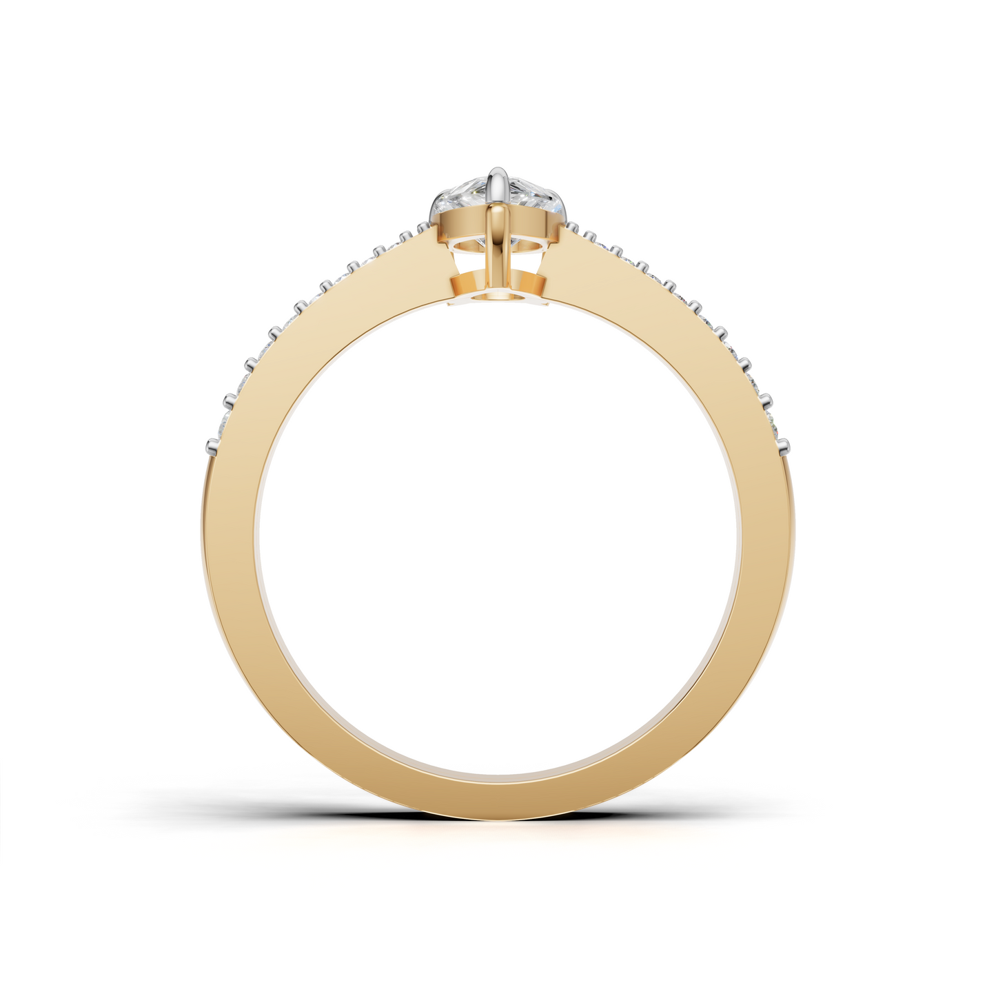 Pear-shaped Diamond Ring - SOLR-0545