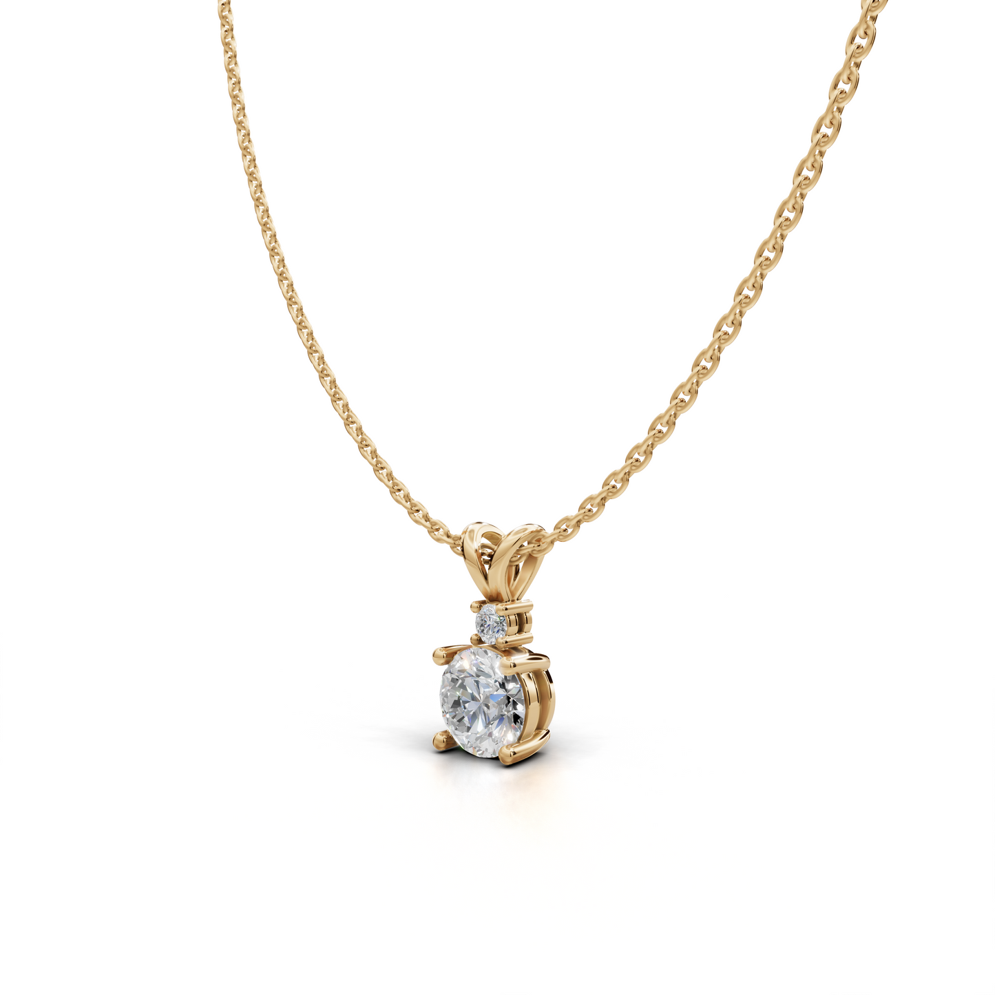 Solitaire Diamond Pendant - LWPD-0317