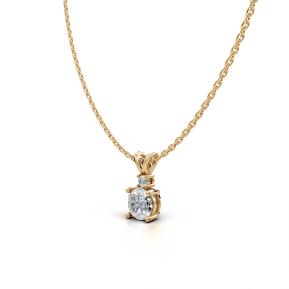 Solitaire Diamond Pendant - LWPD-0317