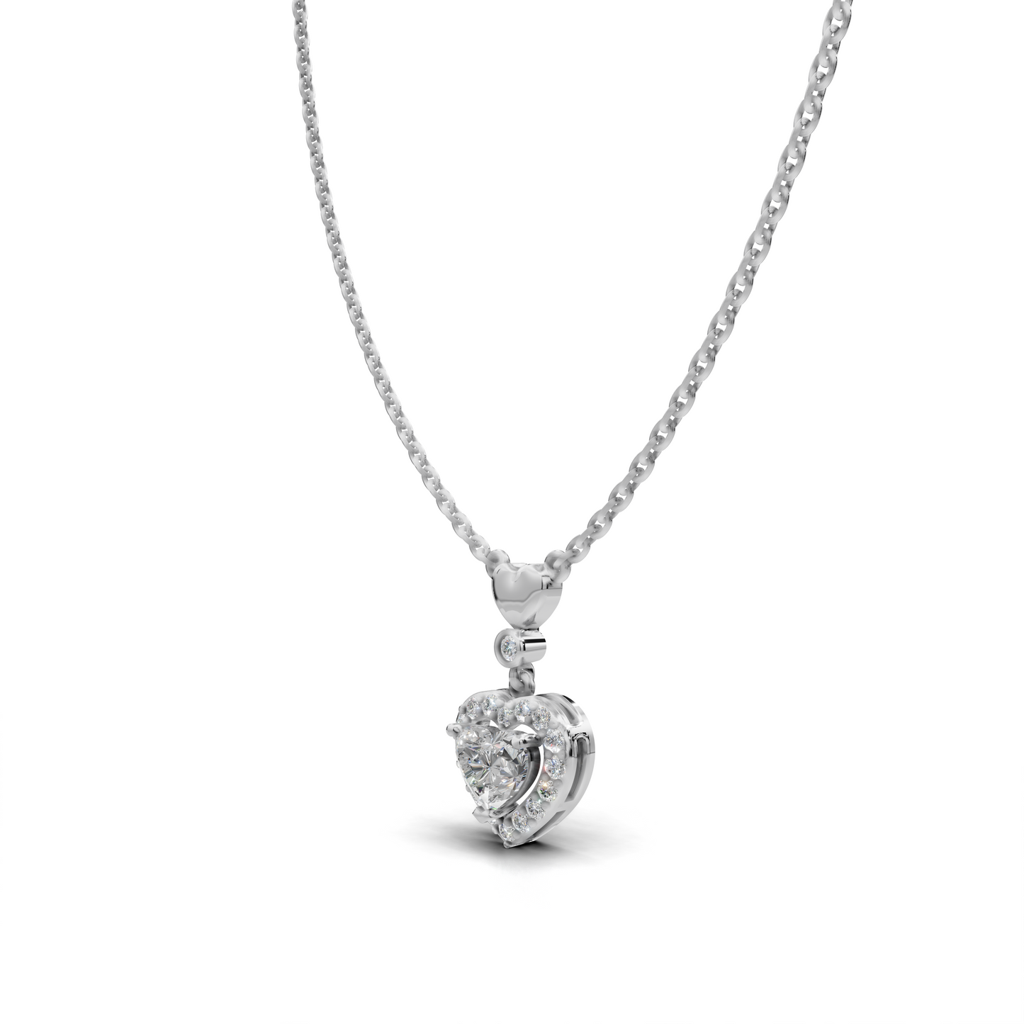 Diamond Heart Pendant - LWPD-0321