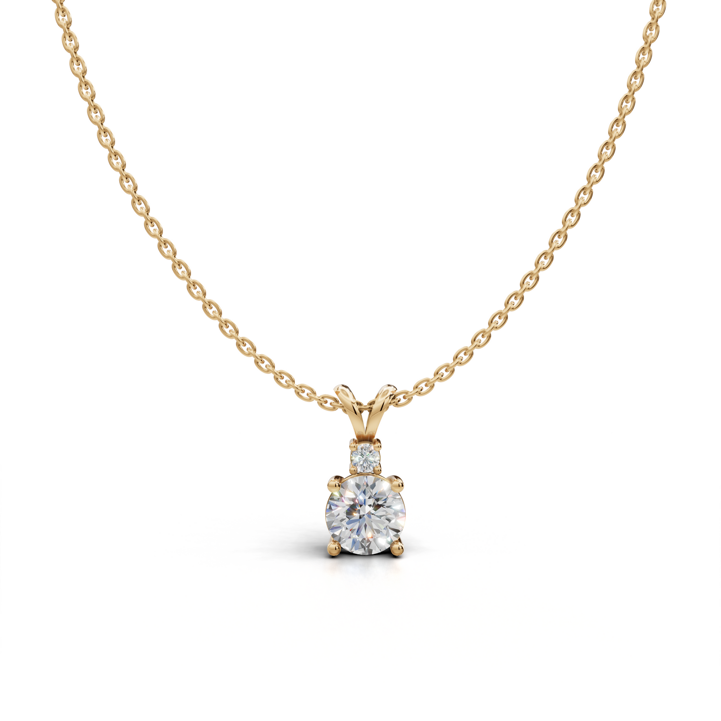 Solitaire Diamond Pendant - LWPD-0317