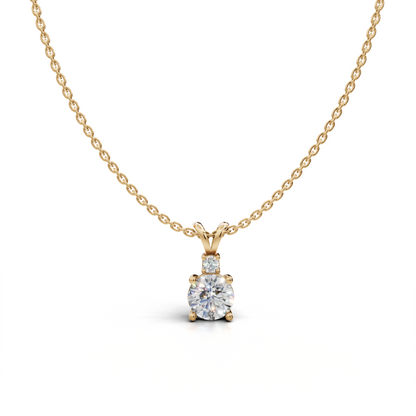 Solitaire Diamond Pendant - LWPD-0317