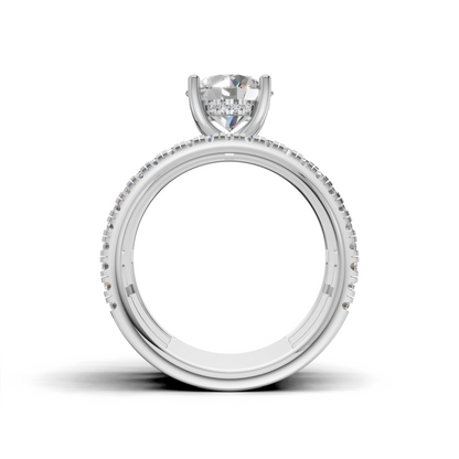 Exquisite Diamond Engagement Ring - SOLR-0556