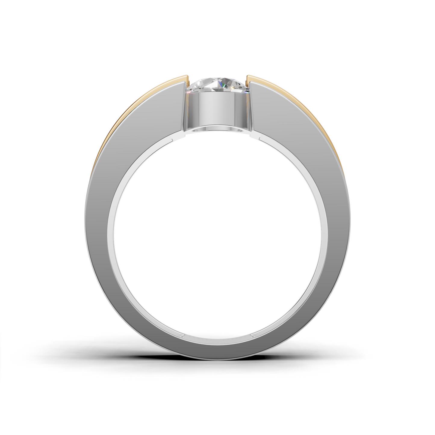 Round Cut Diamond Ring - HWGR-0195