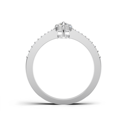 Pear-shaped Diamond Ring - SOLR-0545