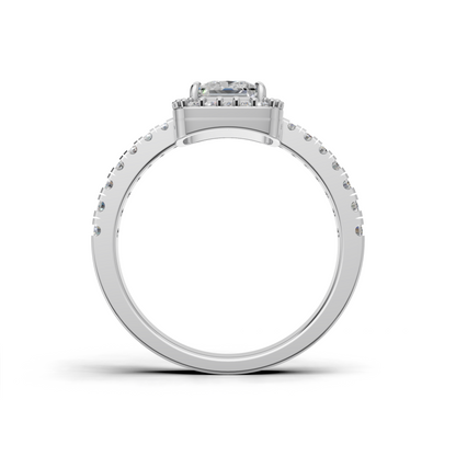 Princess-cut Engagement Ring- SOLR-0537