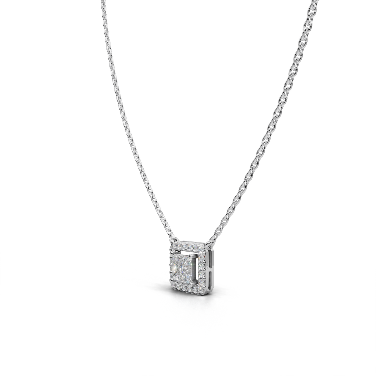 Diamond Halo Pendant - LWPD-0319