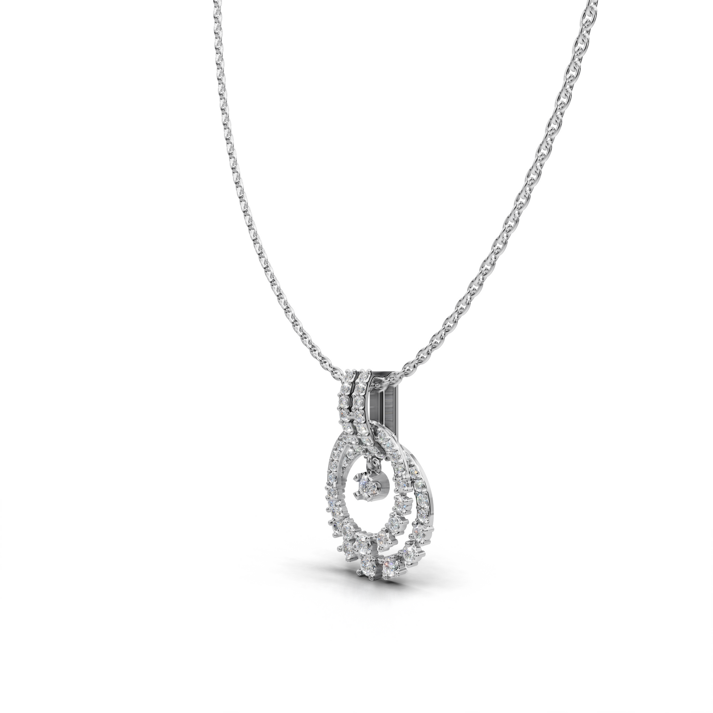 Diamond-encrusted Pendant - LWPD-0327