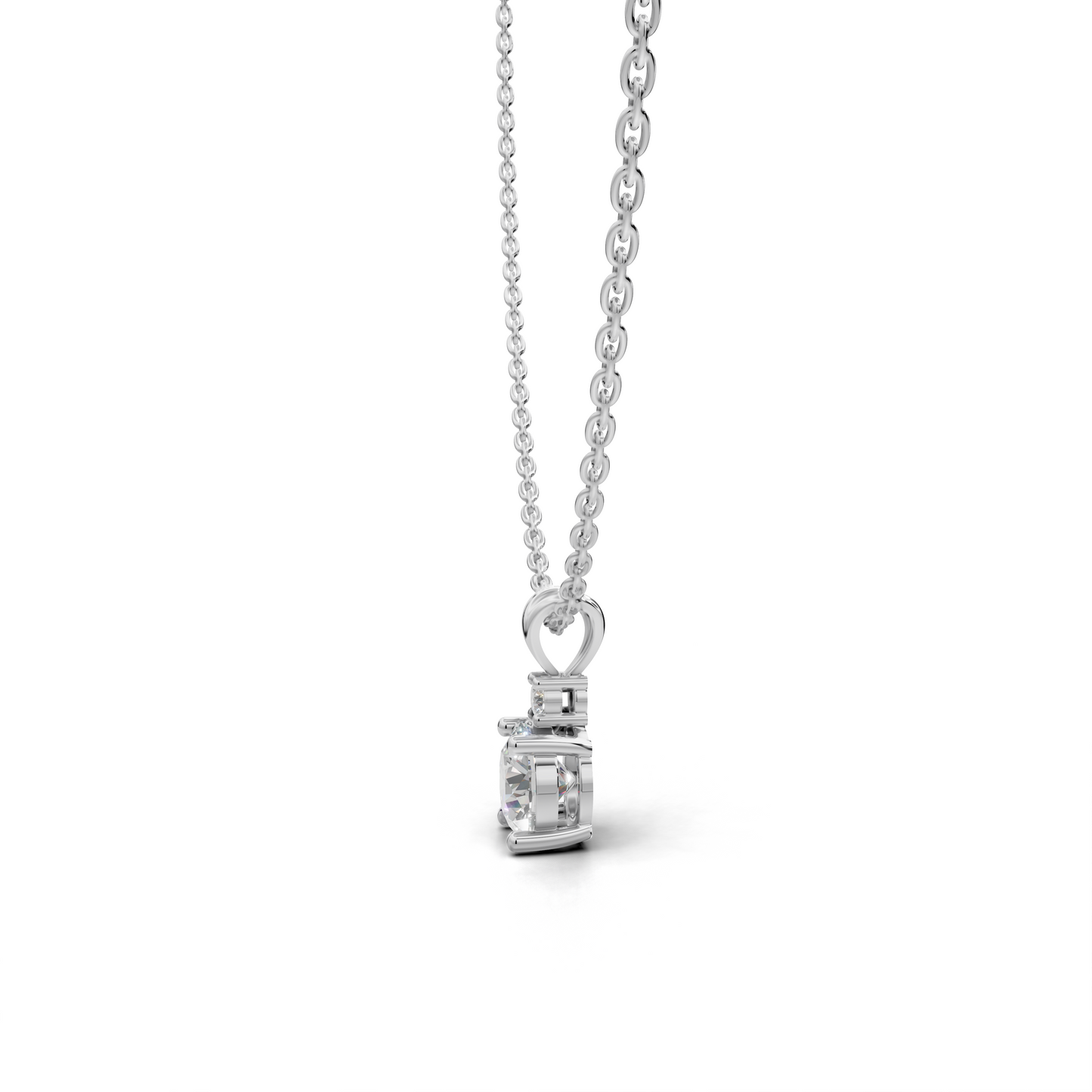 Solitaire Diamond Pendant - LWPD-0317
