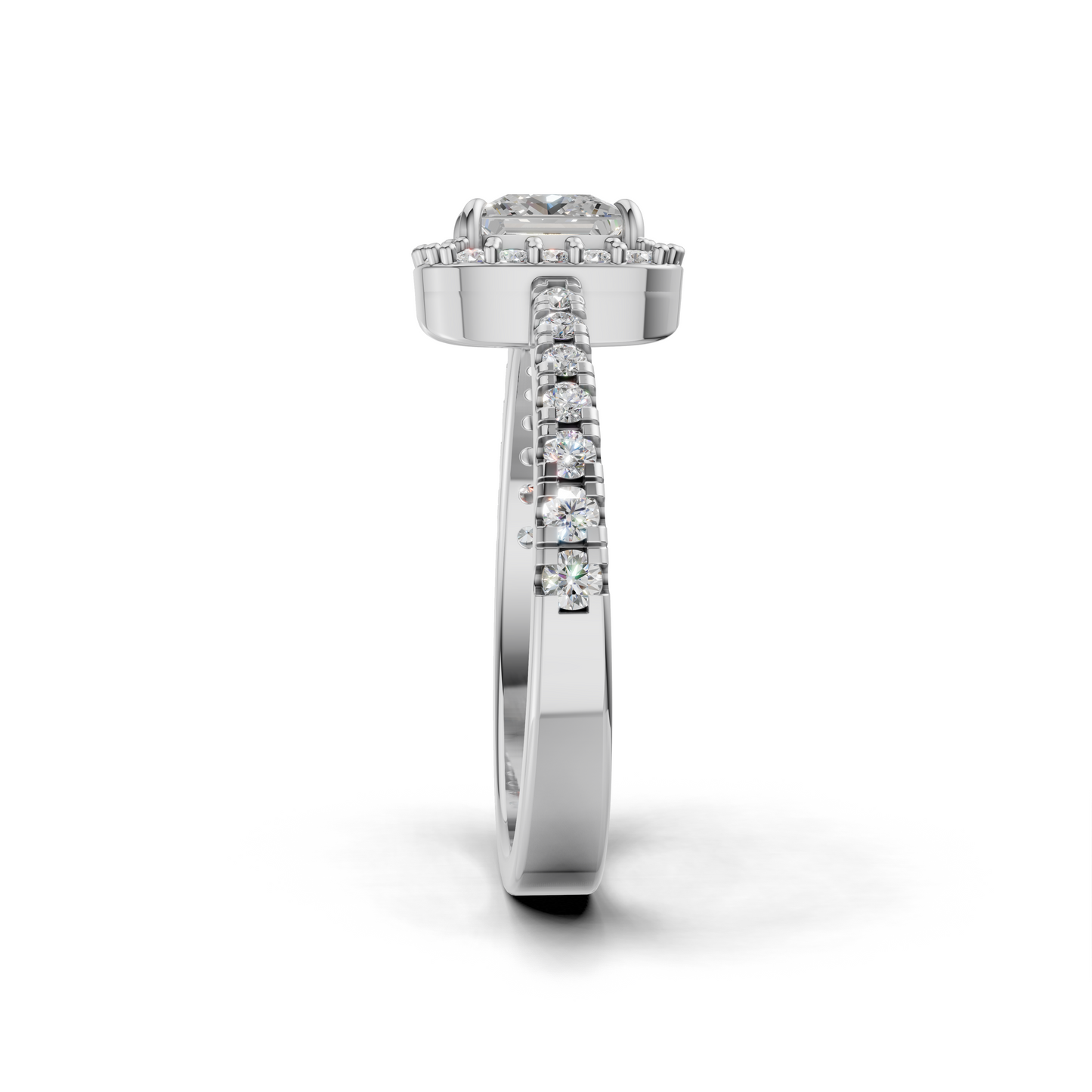 Princess-cut Engagement Ring- SOLR-0537