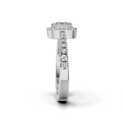 Princess-cut Engagement Ring- SOLR-0537