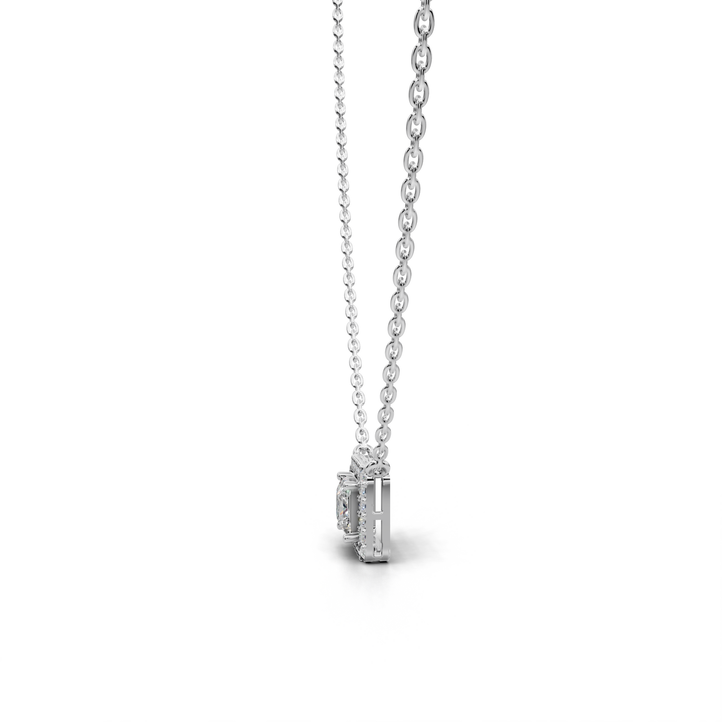Diamond Halo Pendant - LWPD-0319