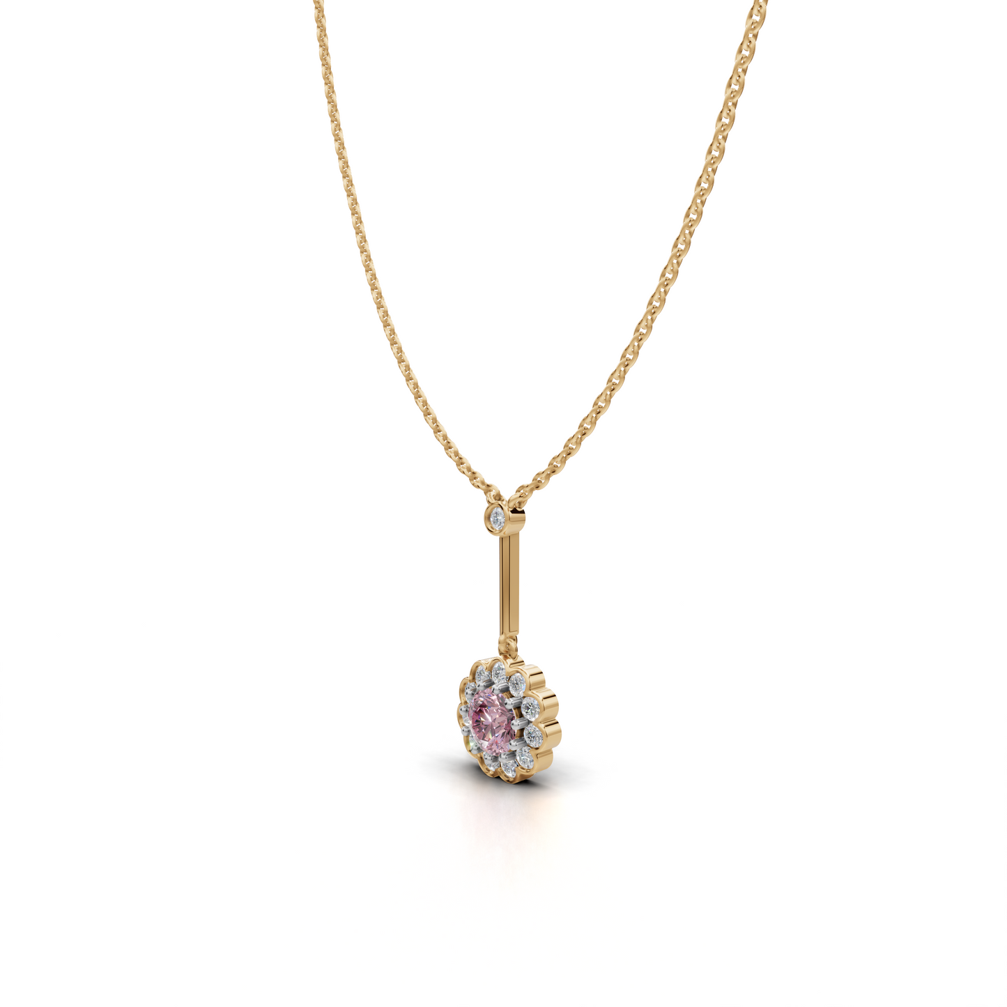 Pink Sapphire Pendant - LWPD-0330