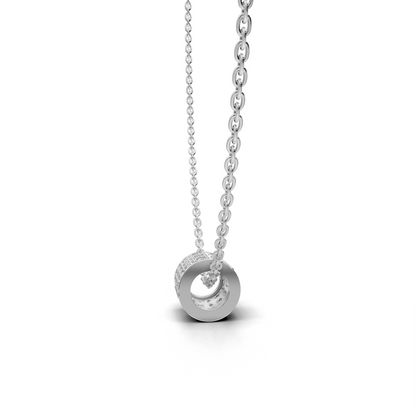 Cylindrical Diamond Pendant - LWPD-0328