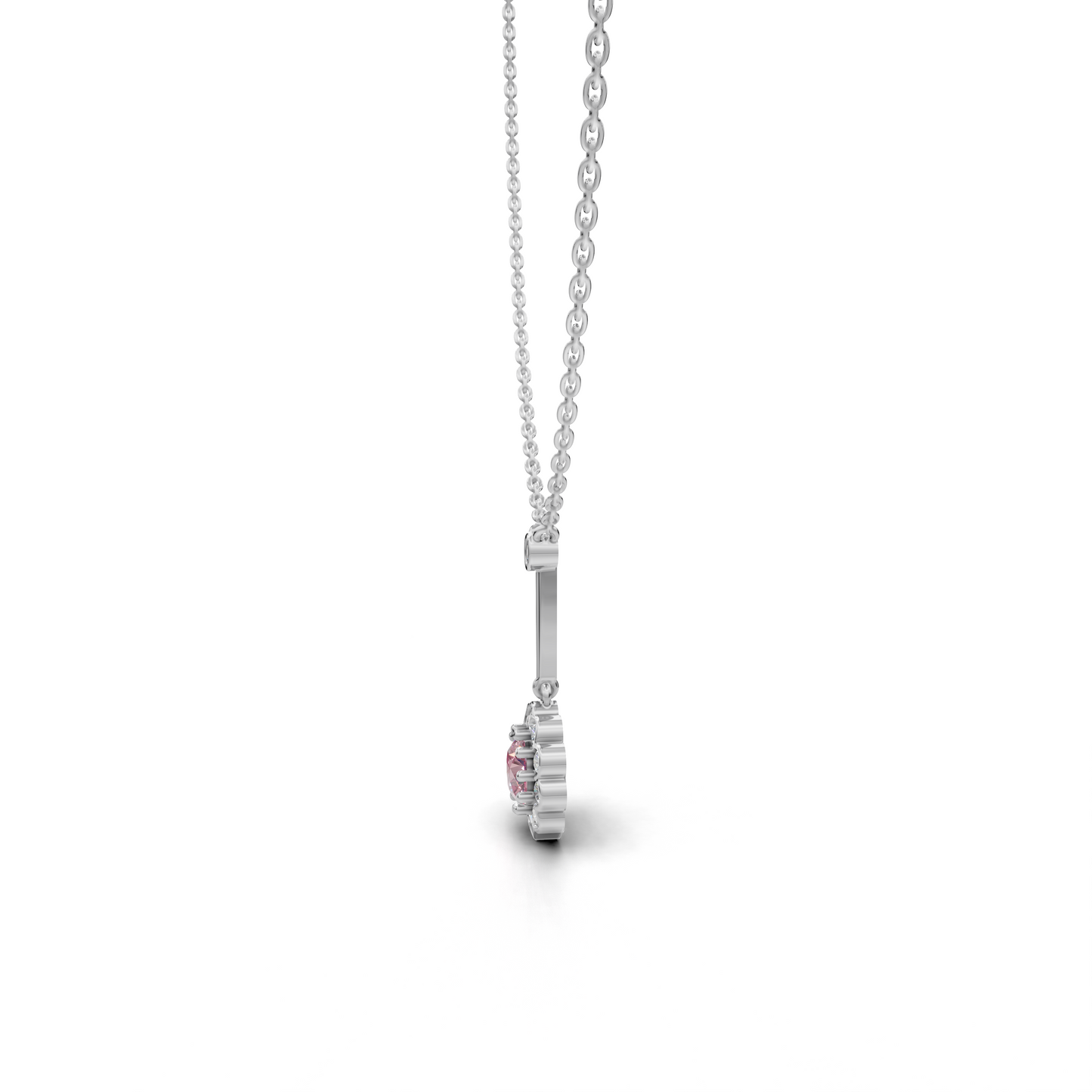 Pink Sapphire Pendant - LWPD-0330