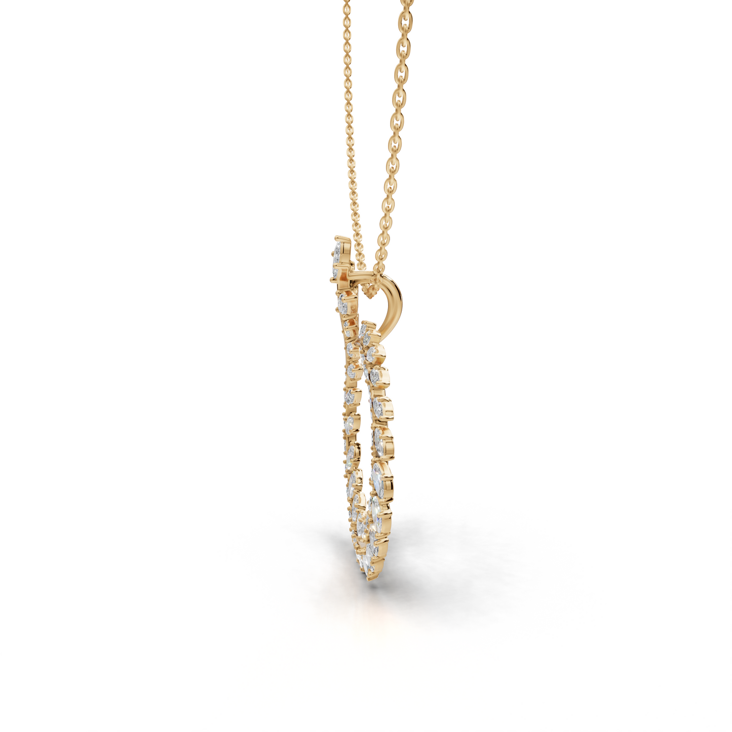 Leaf Round Pendant - HWPD-0075