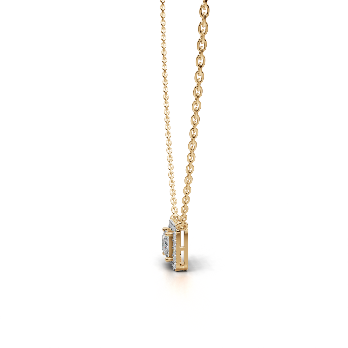 Diamond Halo Pendant - LWPD-0319