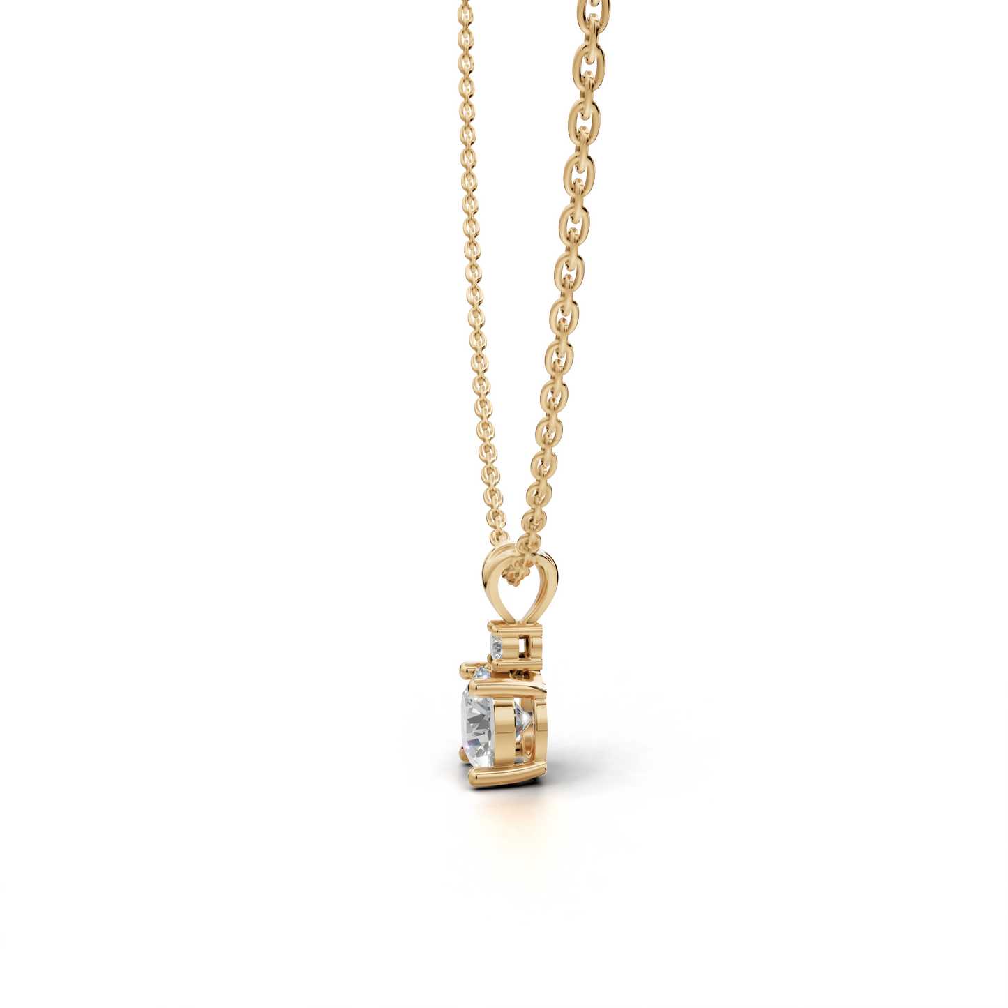 Solitaire Diamond Pendant - LWPD-0317