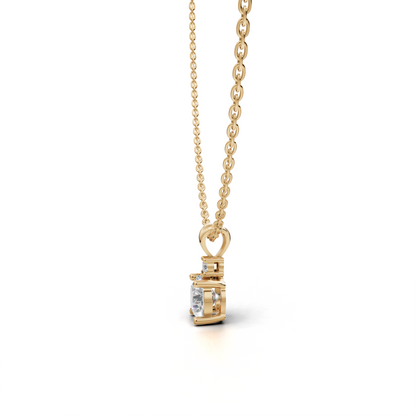 Solitaire Diamond Pendant - LWPD-0317