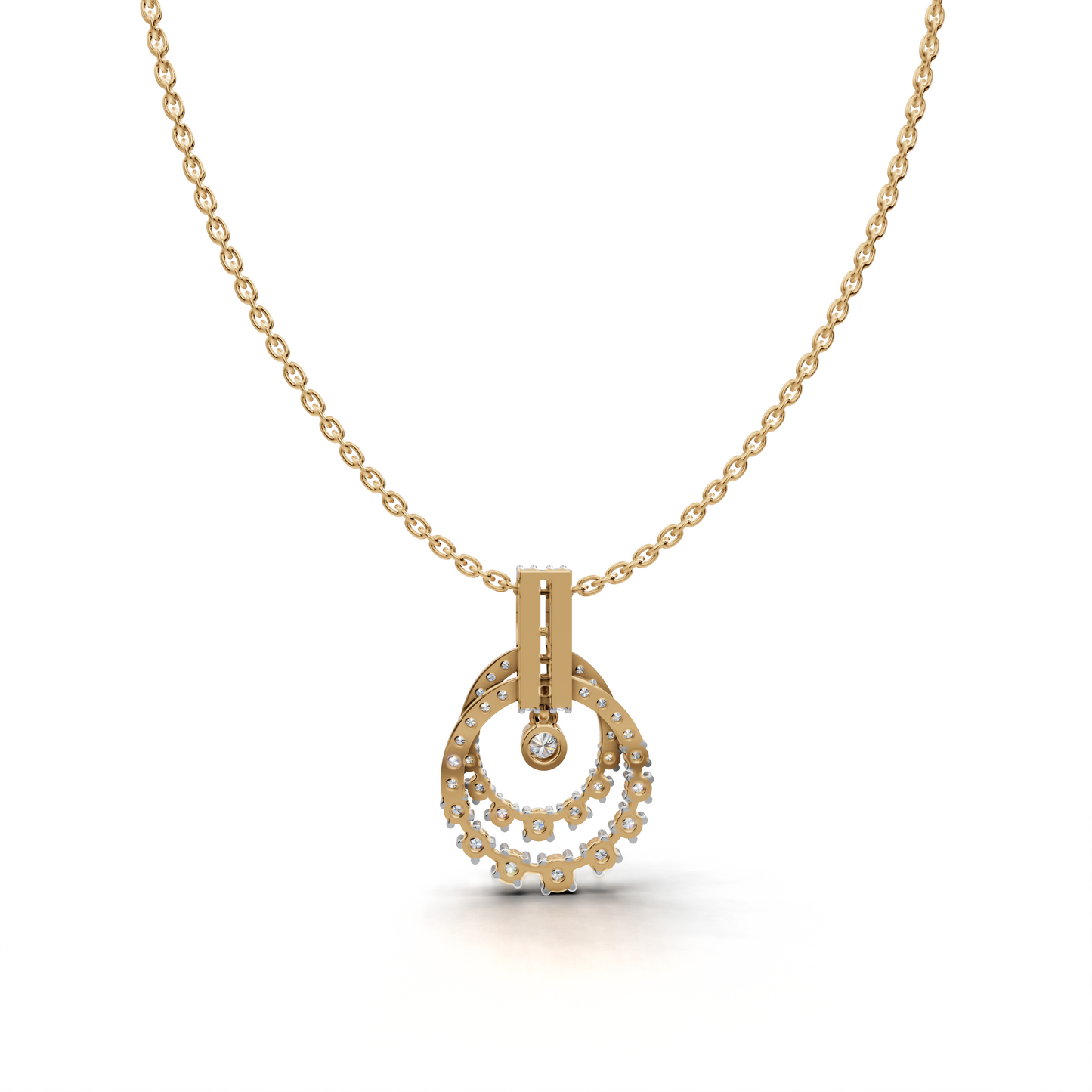 Diamond-encrusted Pendant - LWPD-0327