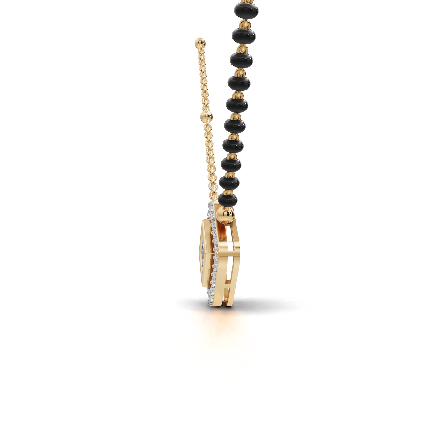 Exquisite Diamond Mangalsutra Pendant Necklace