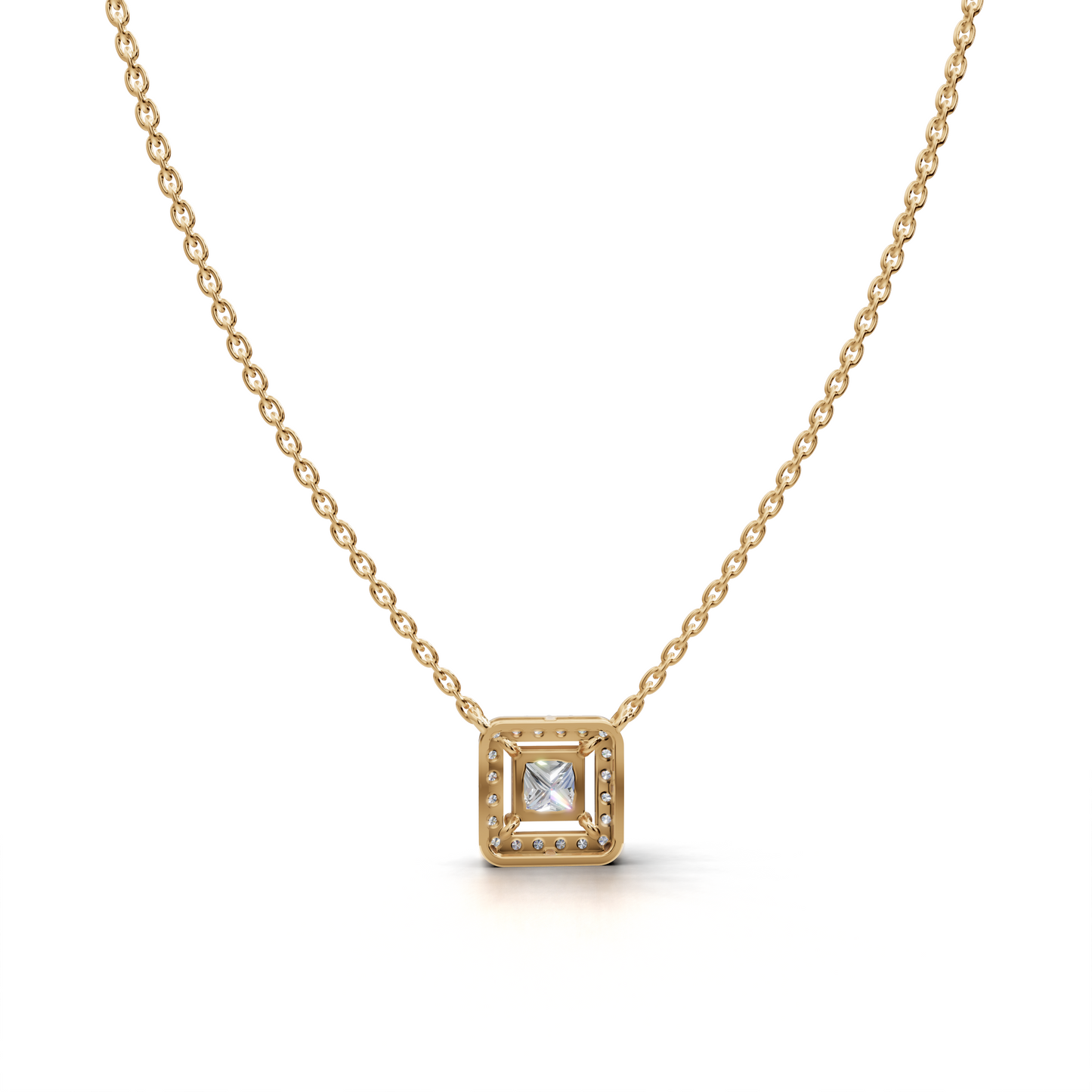 Diamond Halo Pendant - LWPD-0319
