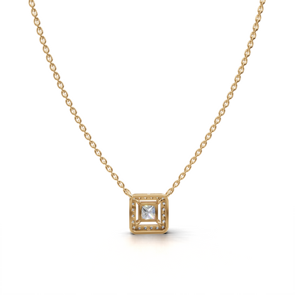 Diamond Halo Pendant - LWPD-0319