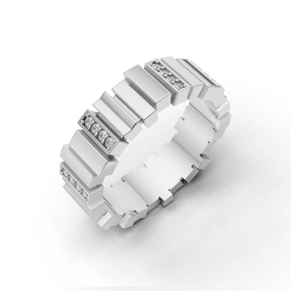 Diamond Geometric Ring - EBGR-0006A