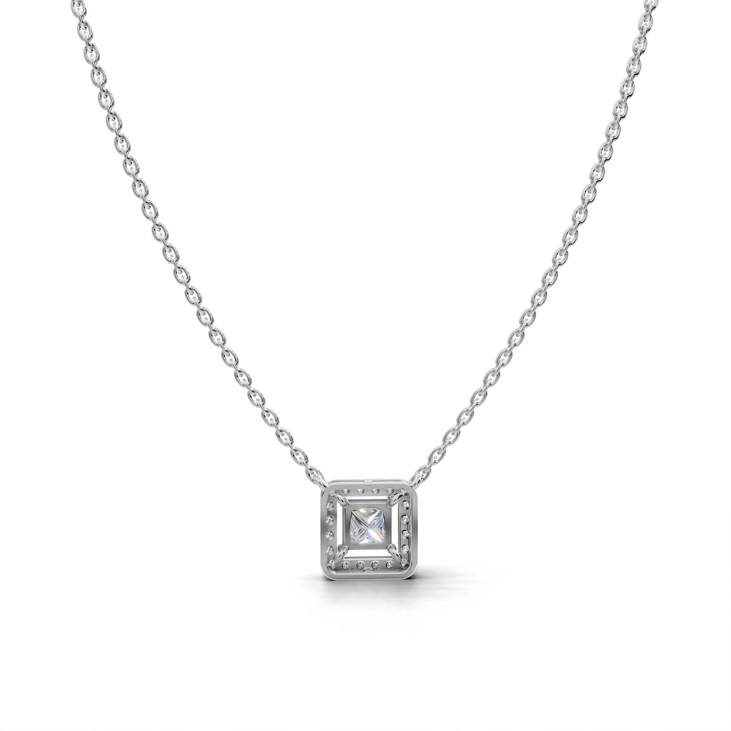 Diamond Halo Pendant - LWPD-0319
