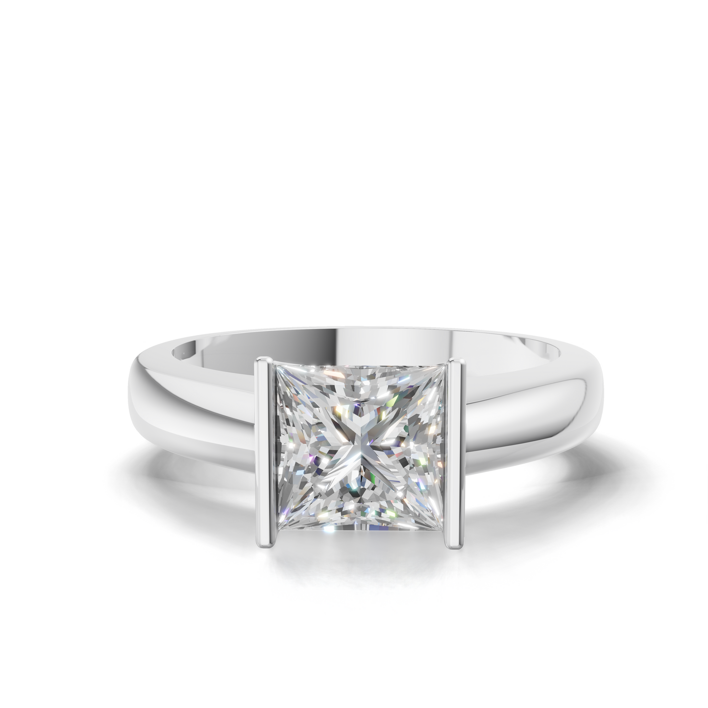 Princess Cut Diamond Ring - HWGR-0196