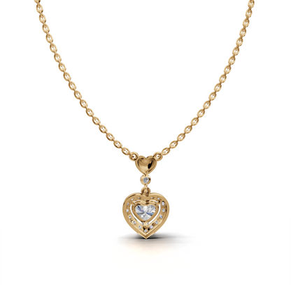 Diamond Heart Pendant - LWPD-0321