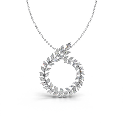 Leaf Round Pendant - HWPD-0075