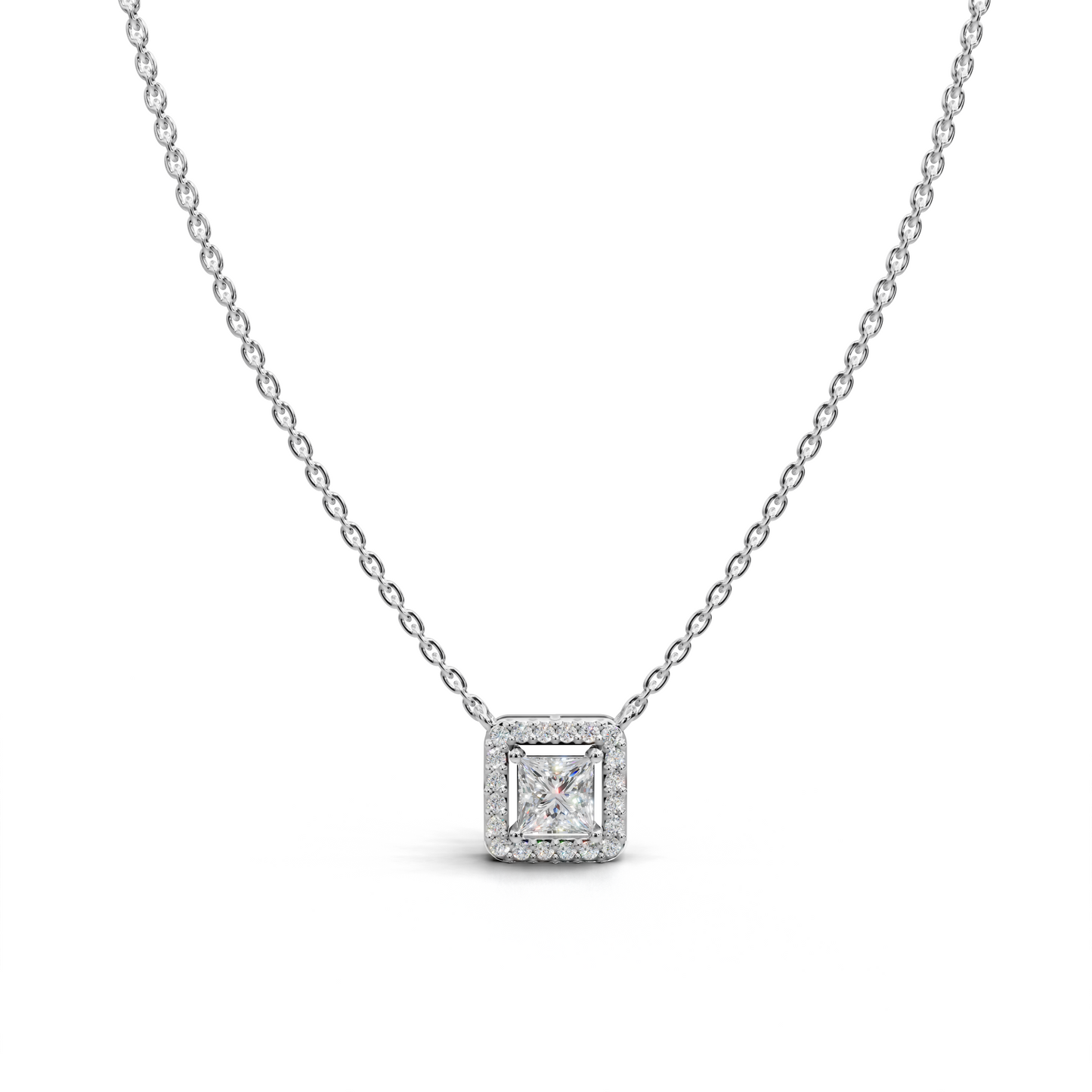 Diamond Halo Pendant - LWPD-0319