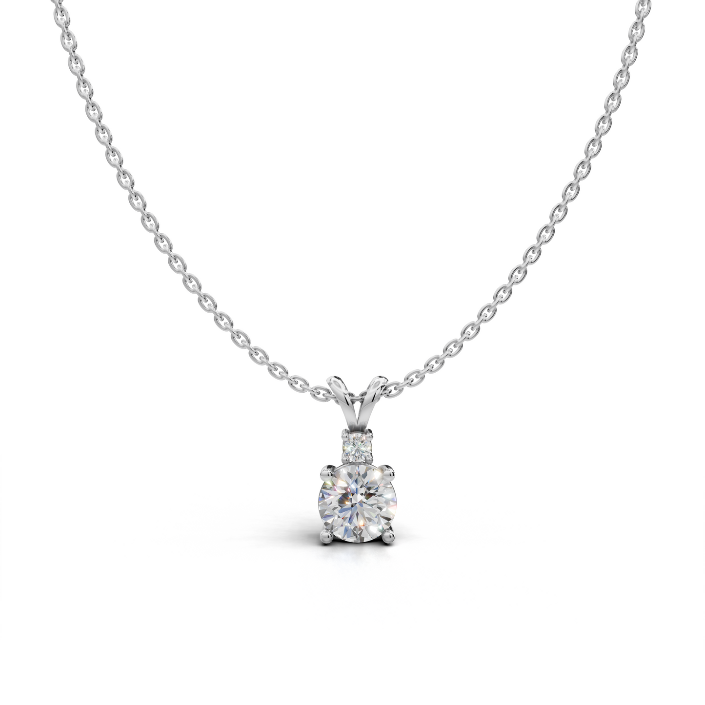 Solitaire Diamond Pendant - LWPD-0317