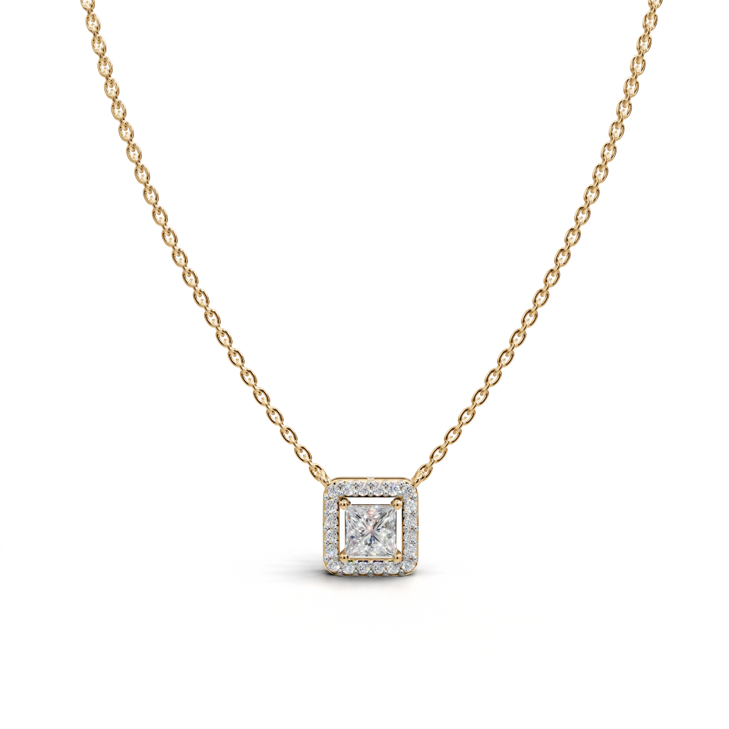 Diamond Halo Pendant - LWPD-0319