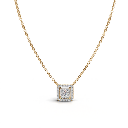 Diamond Halo Pendant - LWPD-0319