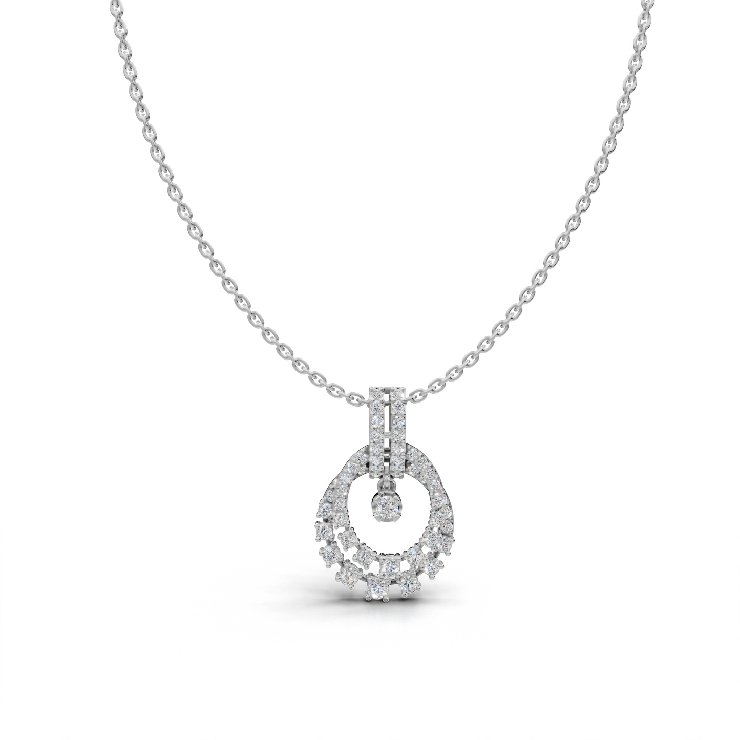 Diamond-encrusted Pendant - LWPD-0327