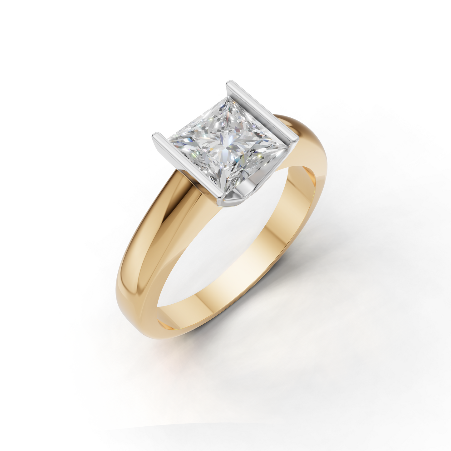 Princess Cut Diamond Ring - HWGR-0196